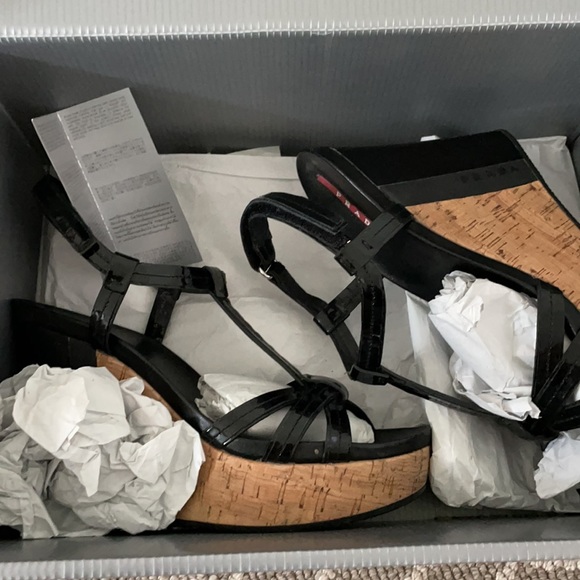 Prada wedge sandals - Picture 3 of 6